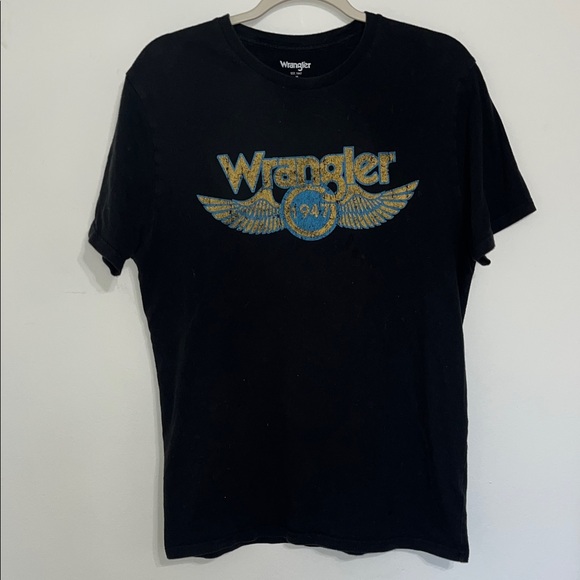 Men’s Wrangler Black and Gold Graphic Tee - Picture 1 of 3